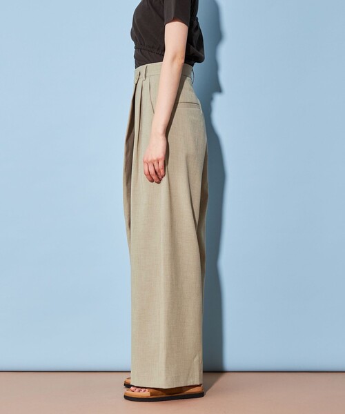 CITEN（シテン）の「＜CITEN＞ラップ ワイド パンツ（その他パンツ・レディース・ダークグレー/ベージュ・S/M）」の8枚目の写真