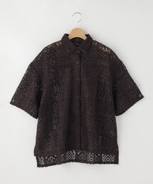 qout 総レースブラウス