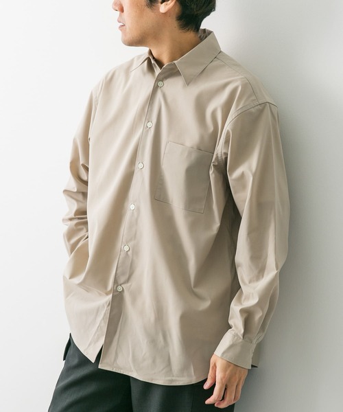 URBAN RESEARCH DOORS(アーバンリサーチドアーズ)の「『吸水速乾』セオアルファストレッチブロードロングスリーブシャツ(シャツ/ブラウス・メンズ・ベージュ/ベージュ系その他/ロイヤルブルー/ブルー系その他・MEDIUM/LARGE)」の8枚目の写真