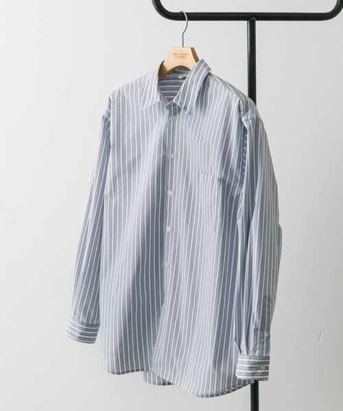 URBAN RESEARCH DOORS(アーバンリサーチドアーズ)の「『吸水速乾』セオアルファストレッチブロードロングスリーブシャツ(シャツ/ブラウス・メンズ・ベージュ/ベージュ系その他/ロイヤルブルー/ブルー系その他・MEDIUM/LARGE)」の3枚目の写真