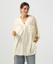 シアーBIGシャツプルオーバー