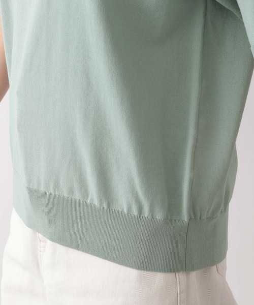 GLOBAL WORK(グローバルワーク)の「スッキレイサラサラVネックプルオーバー/987141(Tシャツ/カットソー・レディース・ブルー/アイボリー/ブラック/ホワイト×ブラック/アイボリー系5/ネイビー×ホワイト/ライラック/モカ/マスタード/ミント/ライトグレー/テラコッタ/ライトオリーブ/シルバー系3/ブラウン系8・S/M/L)」の22枚目の写真