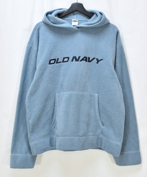 OLD NAVY(オールドネイビー)の「【ヴィンテージ古着】OLD NAVY / オールドネイビー ロゴ刺繍 フリースパーカー(パーカー・メンズ・ライトブルー・LARGE)」の9枚目の写真