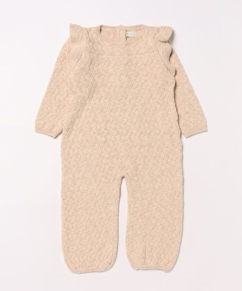 【セール】◆Quincy Mae◆LONG SLEEVE MIRA KNIT ROMPER || SHELL（その他ベビー用品）｜IO（イオ）（イオ）