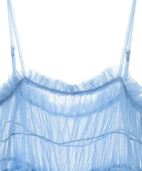 Candy Stripper（キャンディストリッパー）の「TULLE SHIRRING ドレス（ワンピース・レディース・ブラック/ライトブルー/オフホワイト・2）」の19枚目の写真