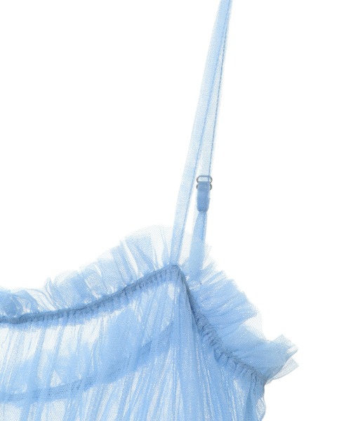 Candy Stripper（キャンディストリッパー）の「TULLE SHIRRING ドレス（ワンピース・レディース・ブラック/ライトブルー/オフホワイト・2）」の20枚目の写真