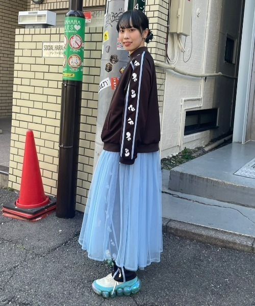 Candy Stripper（キャンディストリッパー）の「TULLE SHIRRING ドレス（ワンピース・レディース・ブラック/ライトブルー/オフホワイト・2）」の12枚目の写真