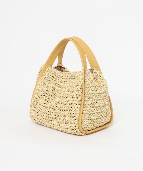 RODE SKO（ロデスコ）の「タッセル付ペーパーミニバッグ（ハンドバッグ・レディース・ミント/キャメル/オフホワイト・ONE）」の19枚目の写真