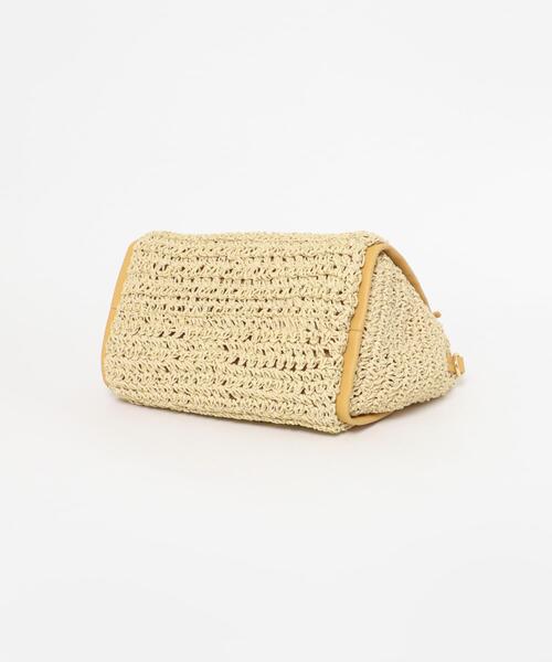 RODE SKO（ロデスコ）の「タッセル付ペーパーミニバッグ（ハンドバッグ・レディース・ミント/キャメル/オフホワイト・ONE）」の20枚目の写真