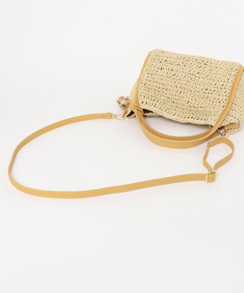 RODE SKO（ロデスコ）の「タッセル付ペーパーミニバッグ（ハンドバッグ・レディース・ミント/キャメル/オフホワイト・ONE）」の21枚目の写真