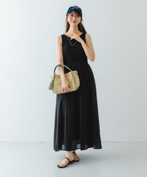 RODE SKO（ロデスコ）の「タッセル付ペーパーミニバッグ（ハンドバッグ・レディース・ミント/キャメル/オフホワイト・ONE）」の10枚目の写真