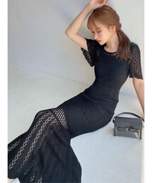 RESEXXY | クロシェニットワンピース(ワンピース)