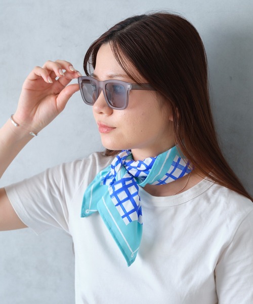 BIRTHDAY BAR（バースデイバー）の「とっさにスカーフ（バンダナ/スカーフ・レディース・ブルー/ホワイト・フリー）」の5枚目の写真