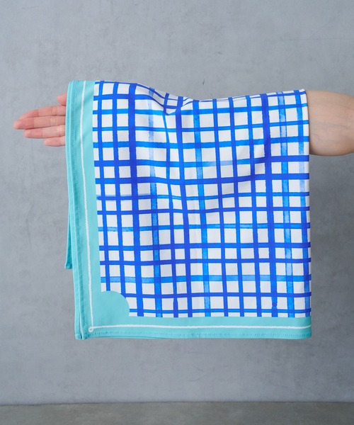 BIRTHDAY BAR（バースデイバー）の「とっさにスカーフ（バンダナ/スカーフ・レディース・ブルー/ホワイト・フリー）」の12枚目の写真