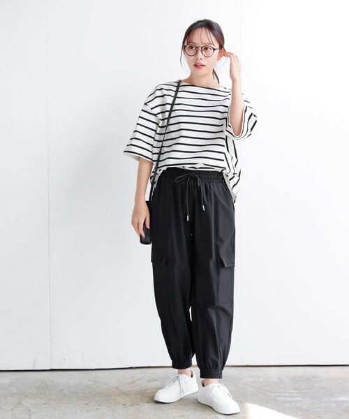 rps（アールピーエス）の「リラックスカーゴジョガーパンツ（カーゴパンツ・レディース・カーキ/ブラック・フリー）」の3枚目の写真