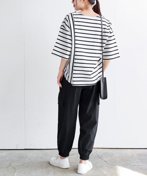 rps（アールピーエス）の「リラックスカーゴジョガーパンツ（カーゴパンツ・レディース・カーキ/ブラック・フリー）」の5枚目の写真