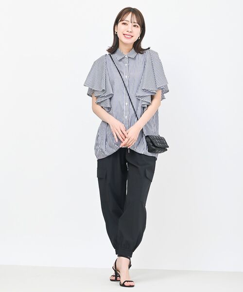 rps（アールピーエス）の「リラックスカーゴジョガーパンツ（カーゴパンツ・レディース・カーキ/ブラック・フリー）」の13枚目の写真