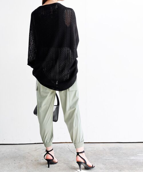 rps（アールピーエス）の「リラックスカーゴジョガーパンツ（カーゴパンツ・レディース・カーキ/ブラック・フリー）」の16枚目の写真