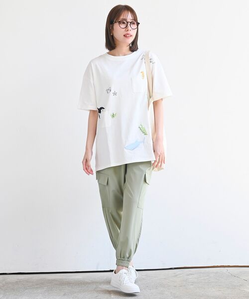 rps（アールピーエス）の「リラックスカーゴジョガーパンツ（カーゴパンツ・レディース・カーキ/ブラック・フリー）」の22枚目の写真