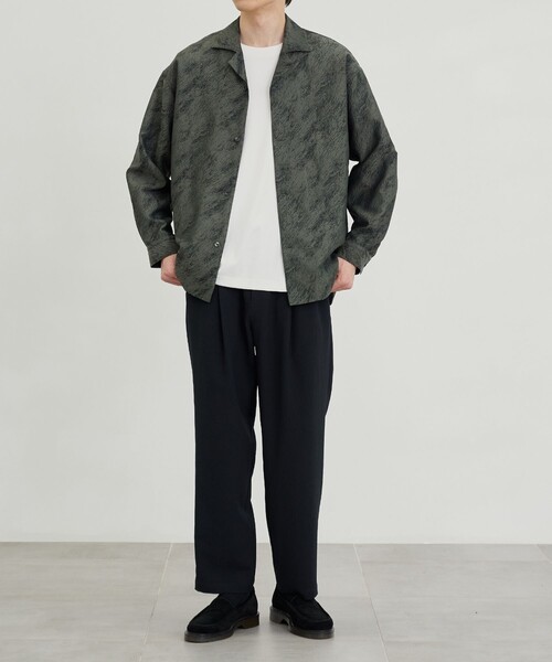 【美品】PUBLIC TOKYO プラスタージャガードシャツ / 半袖 PUBLIC TOKYO（パブリックトウキョウ）の「プラスタージャガード