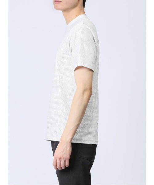 TAKA-Q(タカキュー)の「【ストレッチ】タカキュー メッシュ 転写プリント クルーネック 半袖 Tシャツ(Tシャツ/カットソー・メンズ・ライトグレー/ブルー/ホワイト×ブラック・LARGE/X-LARGE/MEDIUM)」の7枚目の写真