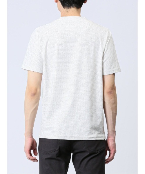 TAKA-Q(タカキュー)の「【ストレッチ】タカキュー メッシュ 転写プリント クルーネック 半袖 Tシャツ(Tシャツ/カットソー・メンズ・ライトグレー/ブルー/ホワイト×ブラック・LARGE/X-LARGE/MEDIUM)」の8枚目の写真