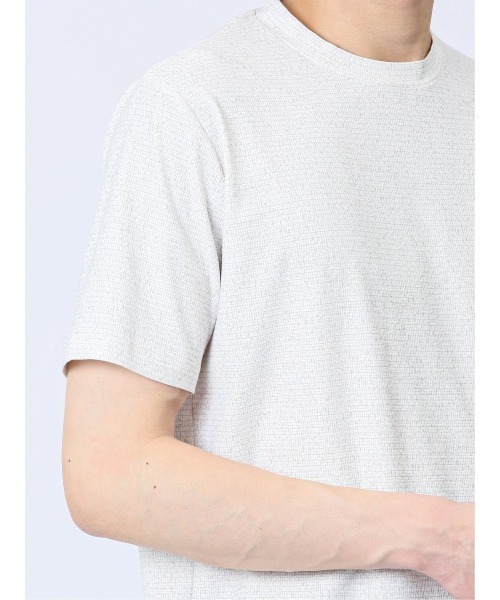 TAKA-Q(タカキュー)の「【ストレッチ】タカキュー メッシュ 転写プリント クルーネック 半袖 Tシャツ(Tシャツ/カットソー・メンズ・ライトグレー/ブルー/ホワイト×ブラック・LARGE/X-LARGE/MEDIUM)」の10枚目の写真