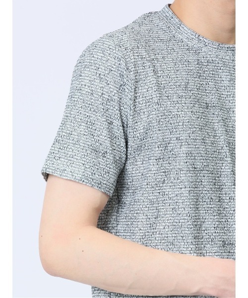TAKA-Q(タカキュー)の「【ストレッチ】タカキュー メッシュ 転写プリント クルーネック 半袖 Tシャツ(Tシャツ/カットソー・メンズ・ライトグレー/ブルー/ホワイト×ブラック・LARGE/X-LARGE/MEDIUM)」の16枚目の写真