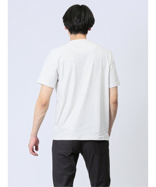 TAKA-Q(タカキュー)の「【ストレッチ】タカキュー メッシュ 転写プリント クルーネック 半袖 Tシャツ(Tシャツ/カットソー・メンズ・ライトグレー/ブルー/ホワイト×ブラック・LARGE/X-LARGE/MEDIUM)」の20枚目の写真
