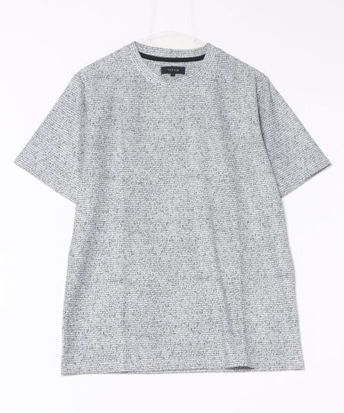 TAKA-Q(タカキュー)の「【ストレッチ】タカキュー メッシュ 転写プリント クルーネック 半袖 Tシャツ(Tシャツ/カットソー・メンズ・ライトグレー/ブルー/ホワイト×ブラック・LARGE/X-LARGE/MEDIUM)」の17枚目の写真