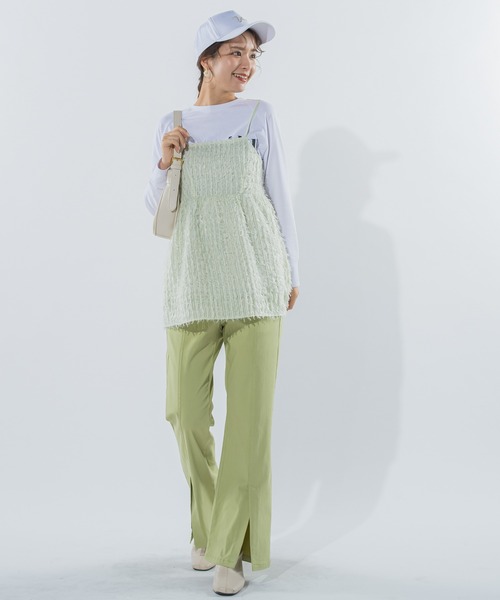 VICKY(ビッキー)の「【脚長効果抜群】センタースリットパンツ《手洗い可能》(スラックス・レディース・ベージュ/ブラック/グリーン・M)」の14枚目の写真