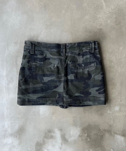 SHAGGIE（シャギー）の「【インナーショーツ付き】迷彩柄ローライズミニスカート（スカート・レディース・ブラック/カモフラージュ・SMALL/MEDIUM）」の7枚目の写真
