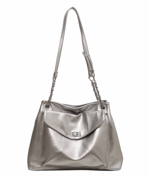 NANEA（ナネア）の「チェーンショルダー2WAYトートバッグ（トートバッグ・レディース・ホワイト/ブラック/ピンク/シルバー/グリーン・フリー）」の10枚目の写真