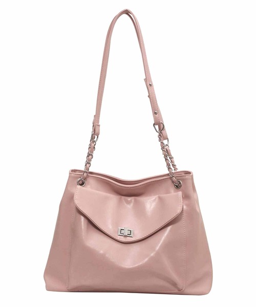 NANEA（ナネア）の「チェーンショルダー2WAYトートバッグ（トートバッグ・レディース・ホワイト/ブラック/ピンク/シルバー/グリーン・フリー）」の7枚目の写真