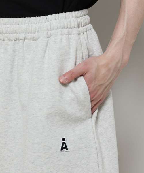 ALAND（エーランド）の「【UNISEX】ALAND／ルーズワイドスウェットショーツ（スウェットパンツ・レディース・ライトグレー/ネイビー・FREE）」の22枚目の写真