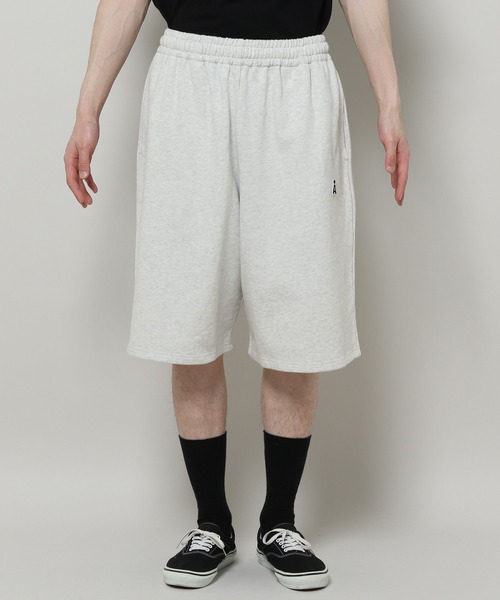 ALAND（エーランド）の「【UNISEX】ALAND／ルーズワイドスウェットショーツ（スウェットパンツ・レディース・ライトグレー/ネイビー・FREE）」の18枚目の写真