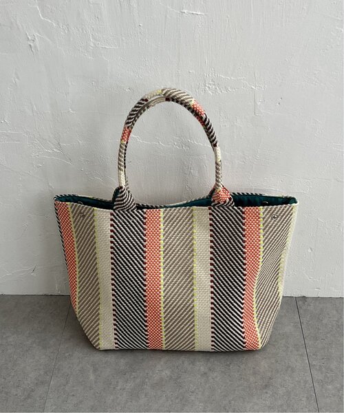 LBC（エルビーシー）の「雑材モザイクA4トートバッグ（トートバッグ・レディース・ネイビー/オレンジ系/オレンジ/レッド/ダークネイビー・FREE）」の18枚目の写真