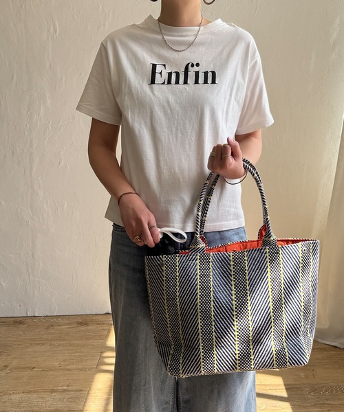 LBC（エルビーシー）の「雑材モザイクA4トートバッグ（トートバッグ・レディース・ネイビー/オレンジ系/オレンジ/レッド/ダークネイビー・FREE）」の14枚目の写真