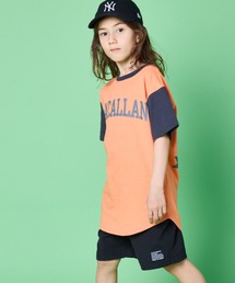 Auntie Rosa Holiday（アンティローザホリデー）の「20天竺フットボールプリントTEE（Tシャツ/カットソー・キッズ）」