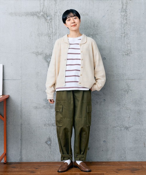 【セール】切り替えボーダー ポケットカットソー（Tシャツ/カットソー）｜PAR ICI（パーリッシィ）