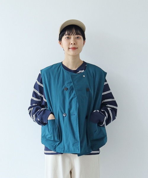 【セール】切り替えボーダー ポケットカットソー（Tシャツ/カットソー）｜PAR ICI（パーリッシィ）