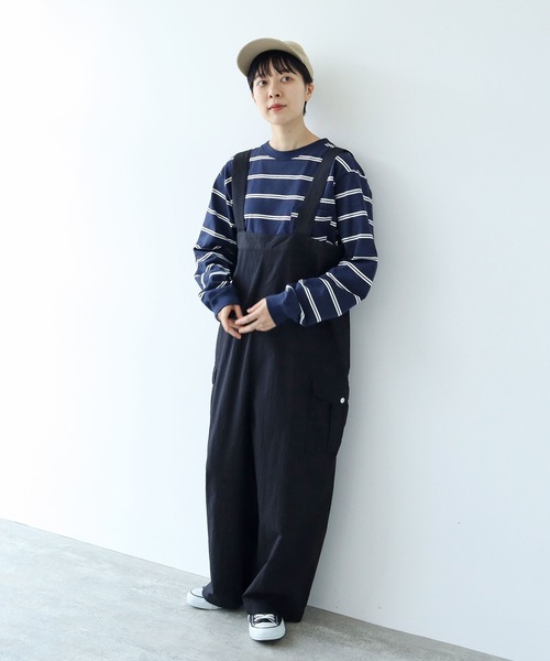 【セール】切り替えボーダー ポケットカットソー（Tシャツ/カットソー）｜PAR ICI（パーリッシィ）