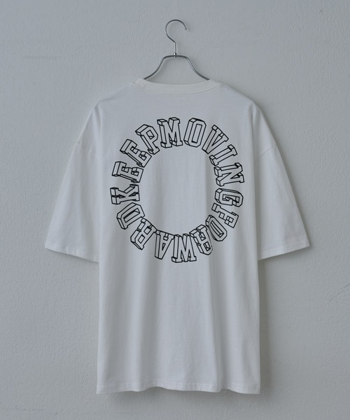 COLONY 2139（コロニートゥーワンスリーナイン）の「サークルロゴプリントTシャツ（Tシャツ/カットソー・メンズ・ホワイト/ブラック・MEDIUM/LARGE）」の4枚目の写真