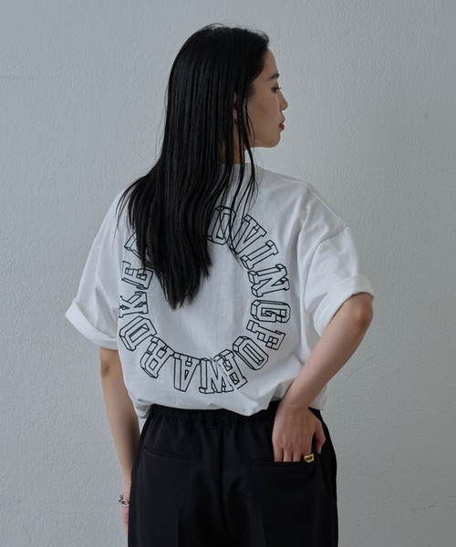 COLONY 2139（コロニートゥーワンスリーナイン）の「サークルロゴプリントTシャツ（Tシャツ/カットソー・メンズ・ホワイト/ブラック・MEDIUM/LARGE）」の6枚目の写真