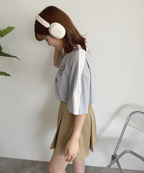 apres jour(アプレジュール)の「ルーズゲームT【ZOZOTOWN限定アイテム】(Tシャツ/カットソー・レディース・オフホワイト/グレー/ネイビー・フリー/X-LARGE)」の16枚目の写真