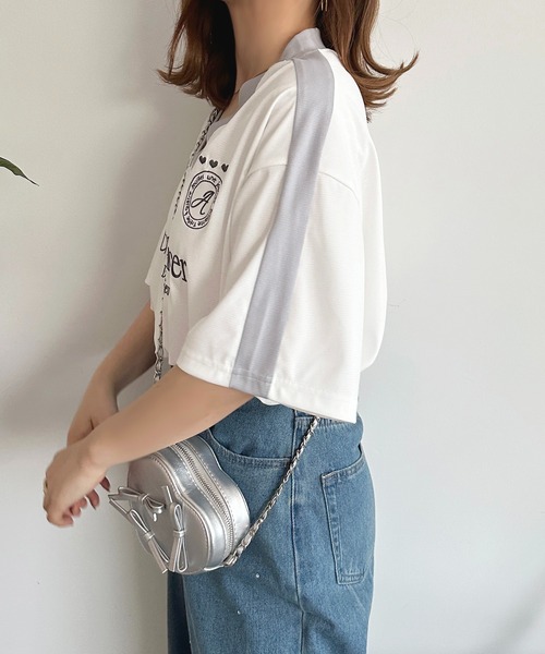 apres jour(アプレジュール)の「ルーズゲームT【ZOZOTOWN限定アイテム】(Tシャツ/カットソー・レディース・オフホワイト/グレー/ネイビー・フリー/X-LARGE)」の22枚目の写真