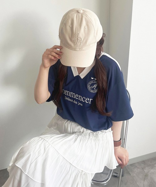apres jour(アプレジュール)の「ルーズゲームT【ZOZOTOWN限定アイテム】(Tシャツ/カットソー・レディース・オフホワイト/グレー/ネイビー・フリー/X-LARGE)」の9枚目の写真