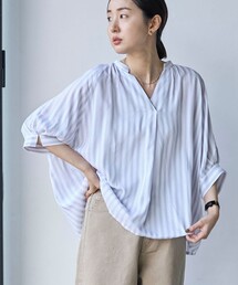 coen（コーエン）の「リラクシーストライプスキッパーブラウス（シャツ/ブラウス）」