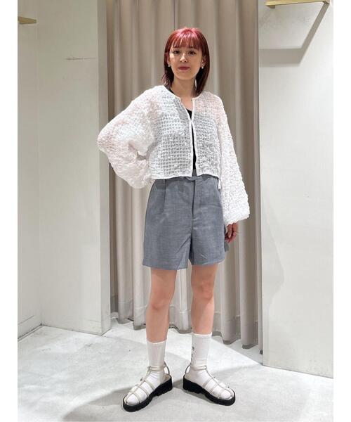 FREE'S MART（フリーズマート）の「【3サイズ展開XS-M】〈セットアップ対応〉ショートパンツ【低身長サイズ有】（その他パンツ・レディース・ホワイト/ピンク/グレー・X-SMALL/SMALL/MEDIUM）」の21枚目の写真