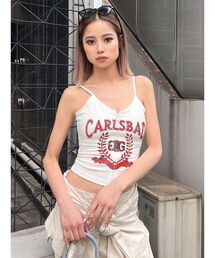 GYDA | CARLSBADフロントZIP UPビスチェ(キャミソール)